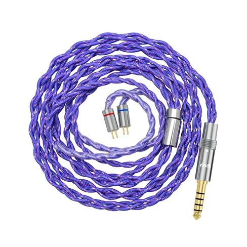 CVJ Jackdaw IEM Cable, 3.5/4.4mm Plug, 0.78mm 2pin Earphone Upgrade Cable | in Ear Monitor Cable, 1.25m Detachable Earbud Cord, 400core Oxygen Free Copper Audio Replacement Wire for Audiophile Musician in Saudi Arabia