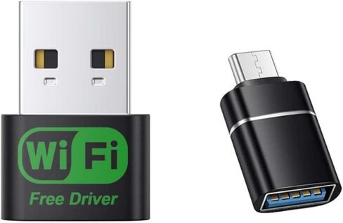 USB WiFi Adapter, Built-in high-gain Antenna,USB for PC Desktop/Laptop，Wireless Network Adapter Supports Windows 11/10/8/7 in Saudi Arabia