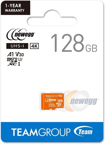 NEWEGG microSDXC A1 Card, Read Speed up to 100 MB/s, 128GB for Cameras, Drons, and Android Smartphones, 4K UHD U3 V30, TUSDX128GIV30A172 in Saudi Arabia
