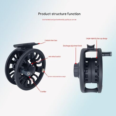 2pcs Fly Fishing Reel 85mm Large Arbor Left Right Hand Switchable Lightweight 122g Arbor Spool for Trout River Stream in Saudi Arabia