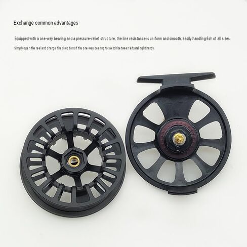 2pcs Fly Fishing Reel 85mm Large Arbor Left Right Hand Switchable Lightweight 122g Arbor Spool for Trout River Stream in Saudi Arabia