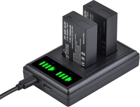 Pickle Power EN-EL20 EN-EL20a Battery and Charger Compatible with Nikon Coolpix P1000, P950, DL24-500, Coolpix A, 1 AW1, 1 J1, 1 J2, 1 J3, 1 S1, 1 V3 Digital Camera in Saudi Arabia