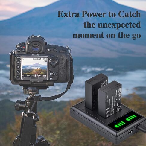 Pickle Power EN-EL20 EN-EL20a Battery and Charger Compatible with Nikon Coolpix P1000, P950, DL24-500, Coolpix A, 1 AW1, 1 J1, 1 J2, 1 J3, 1 S1, 1 V3 Digital Camera in Saudi Arabia