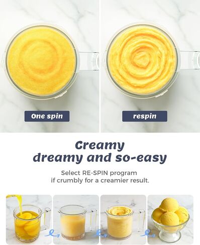 Alcarin Ice Cream Maker with 3 Pints(Not Freezer) Frozen Treat Machine | Homemade Slushie, Gelato, Yogurt, Sorbet, Ice Cream Machine, 10 Pre-set Programs, Respin & Mix-in in Saudi Arabia