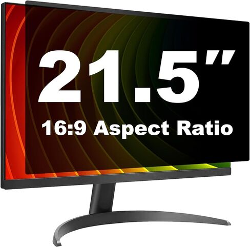 2 Pack 21.5 Inch Computer Privacy Screen Shield for 16:9 Widescreen Desktop | Anti-Glare Blue Light Privacy Filters; Anti Spy Privacy Screen Protector Film in Saudi Arabia