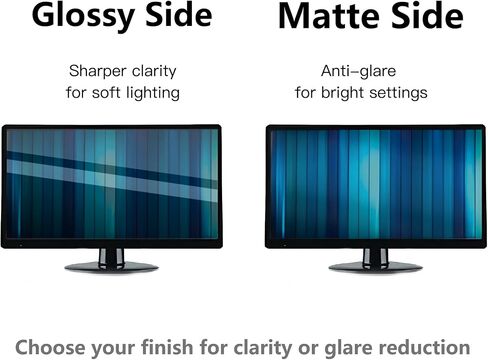 2 Pack 21.5 Inch Computer Privacy Screen Shield for 16:9 Widescreen Desktop | Anti-Glare Blue Light Privacy Filters; Anti Spy Privacy Screen Protector Film in Saudi Arabia