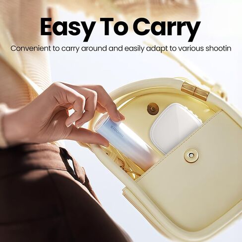 Magnetic Selfie Light, 3 Color Modes, 1000mAh Foldable & Rotatable Fill Light, Compatible with iPhone 11-17 Series, Samsung, MagSafe, White in Saudi Arabia