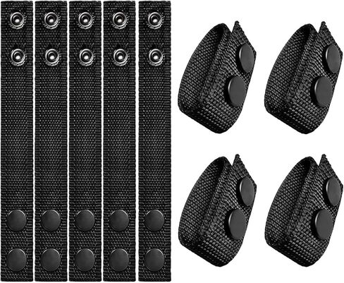 9 Pack Duty Belt Keepers, 1" Nylon Double Snap Belt Holders for 2.25" Tactical Belts in Saudi Arabia
