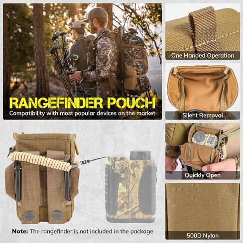 VOTAGOO Rangefinder Pouch with Protective Padding and Quick-Release Buckle, Molle Compatiblefor Binocular Packs, Tactical Hunting Bag Accessory in Saudi Arabia