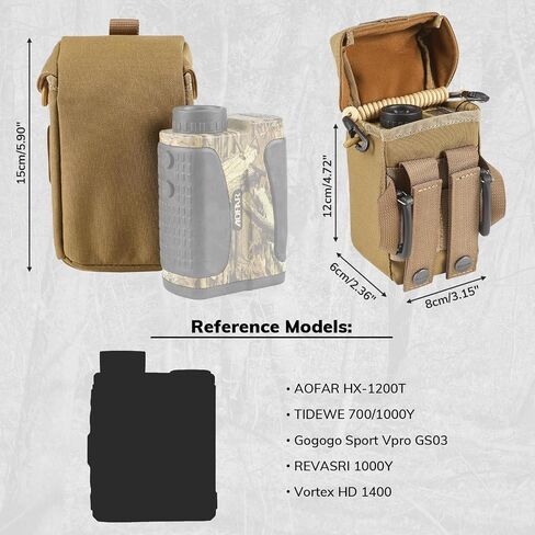 VOTAGOO Rangefinder Pouch with Protective Padding and Quick-Release Buckle, Molle Compatiblefor Binocular Packs, Tactical Hunting Bag Accessory in Saudi Arabia
