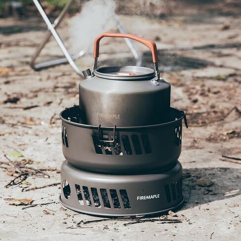 Fire Maple Versatile Outdoor Cooking Set Gas Stove Camping Cookware Kit | Aluminum Alloy & Stainless Steel, 3000W High-Power Output, Fuel Consumption: 215g/h, Weight: 2.9lbs in Saudi Arabia