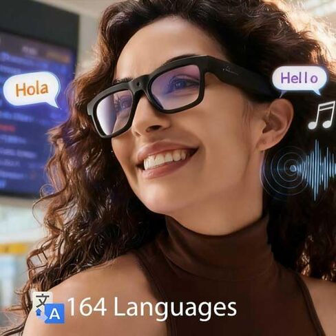 OHO 4K Ultra-Lightweight Smart Glasses, AI Chat & Real-Time Translation, OHO App Supported, Record-While-Charging, UV400 Lens in Saudi Arabia
