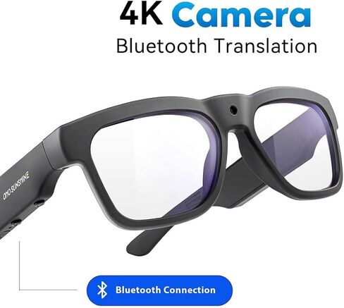 OHO 4K Ultra-Lightweight Smart Glasses, AI Chat & Real-Time Translation, OHO App Supported, Record-While-Charging, UV400 Lens in Saudi Arabia
