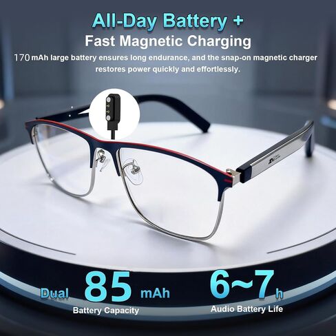 Smart Bluetooth Glasses Translator - 164 Languages, Travel & Business | Real-Time Translation, Photochromic Lenses, Open-Ear Audio, Hands-Free Controls, All-Day Comfort, Works with Android iOS in Saudi Arabia