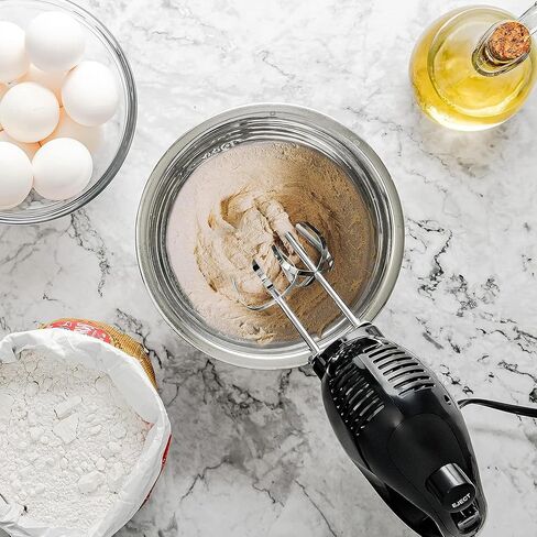 AIWA 5-Speed Hand Mixer with Eject Button, Electric Handheld Mixer for Cream, Batter, Eggs & Baking, Stainless Steel Beaters, Dishwasher-Safe, Lightweight Compact Design, Black in Saudi Arabia