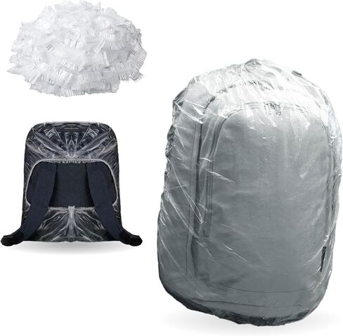 IIUIKOO10 Pack Backpack Rain Cover Waterproof Disposable Elastic Covers for 15L-40L Backpacks, Hiking Camping Travel Cycling Emergency Raincoat Protector in Saudi Arabia