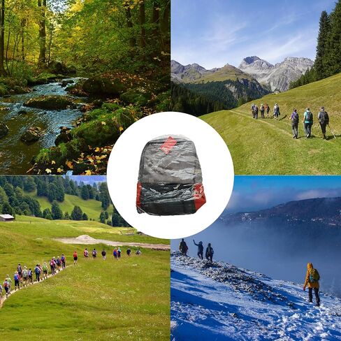 IIUIKOO10 Pack Backpack Rain Cover Waterproof Disposable Elastic Covers for 15L-40L Backpacks, Hiking Camping Travel Cycling Emergency Raincoat Protector in Saudi Arabia