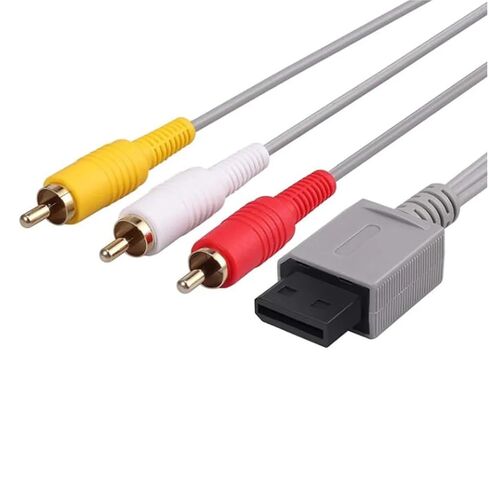 50pcs Universal Cable for Nintendo Wii Controller Console,Audio Video Av Cable Cord Composite for Will in Saudi Arabia