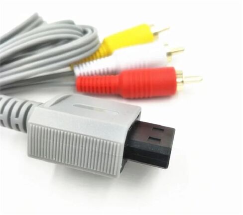 50pcs Universal Cable for Nintendo Wii Controller Console,Audio Video Av Cable Cord Composite for Will in Saudi Arabia