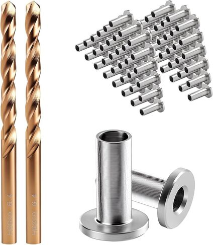 65PCS Stainless Steel Protector Sleeves, T316 Marine Grade for Deck Cable Railing, Fit 1/8" 5/32" 3/16" Wire Rope Wood Composite Postss in Saudi Arabia