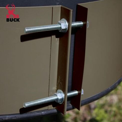 BOSS BUCK Durable Lightweight Barrel Band for Game Feeder | Fits Plastic or Metal 55 Gallon Drums | 20" Legs Included in Saudi Arabia