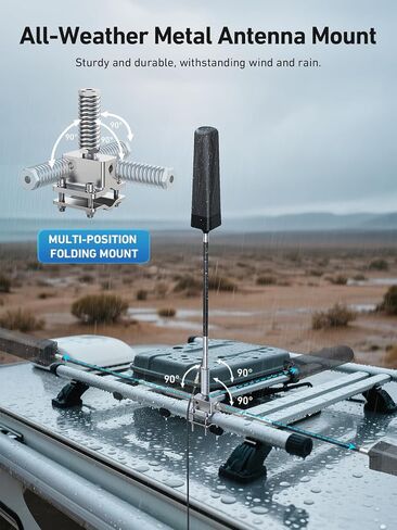 Cell Phone Booster for Truck, RV, SUVs & Off Road Vehicles | All U.S. Carriers | Zero Signal Loss, 360° Tower Reception | All-in-One Booster with Built-in Outdoor Antenna | FCC Approved in Kuwait