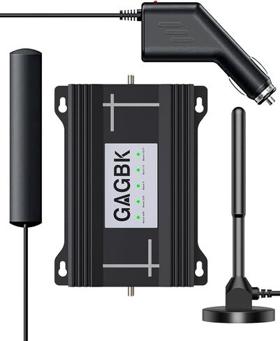 Upgarde Cell Booster for Car, Truck Cell Phone Signal Booster on Band 2/4/5/12/13/17/25/66 for 5G Support All U.S.Carriers AT&T T-Mobile Verizon and More Cellphone Booster for RV Car Vehicle Call/Data in Saudi Arabia