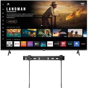 تلفزيون ONN الذكي مقاس 55 بوصة مدعوم بتقنية VIZIO فئة 4K UHD، بلوتوث، DTS:X وDTS: Virtual X، معدل تحديث 60 هرتز، Dolby Vision HDR، المنزل الذكي + حامل حائط مجاني - 55S4V1 (متجدد) in Saudi Arabia