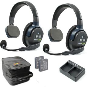 EARTEC UL2S Ultralite HD Wireless Intercom Headset System, 2-Person Full Duplex Communication, Single Ear, Up to 1000ft Range — Professional-Grade, U.S. Company in Saudi Arabia