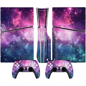 Sticker Wrap Compatible with PS5 Slim Disc Console (Green) | Vinyl Decal Protective Skin for Wireless Controller in Saudi Arabia