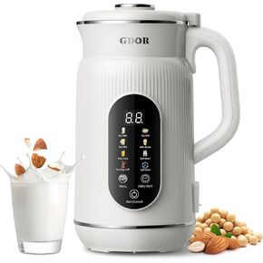 GDOR 42oz Smart Nut Milk Maker, 9-in-1 Plant Milk Machine for Almond, Oat, Soy, Juice & Smoothie, Large Touch Display Blender with Keep Warm, Boil Water, 12H Delay and Self-Cleaning in Saudi Arabia