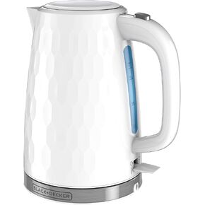 BLACK+DECKER 1.7L Cordless Electric Kettle, White in Saudi Arabia