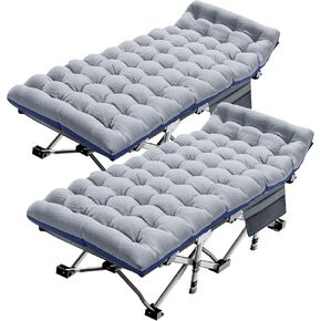ABORON 32'' XXL Camping Cot for Adults, Extra-Wide Oversized Sleeping Cot | 900lbs Heavy Duty Outdoor Folding Bed, 1200D Oxford Removable Mattress, Carry Bag, Portable for Home/Office Nap/Travel/Patio in Saudi Arabia