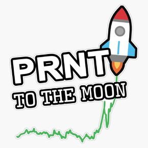 PRNT 3D Printing to the Moon Sticker Vinyl Decal Waterproof Bumper Sticker Laptop Window 5" in Saudi Arabia