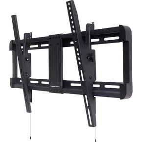 Amazon Basics Low Profile TV Wall Mount with Horizontal Post Installation Leveling for 37 to 86 inch TVs, Wood Studs Compatible, Black in Kuwait
