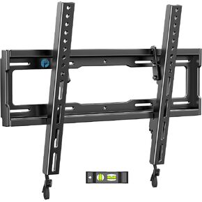 Pipishell Tilt TV Wall Mount Bracket Low Profile for Most 37-90 Inch LED LCD OLED Plasma Flat Curved TVs, Large Tilting Mount Fits 16"-24" Wood Studs Max VESA 600x400mm Holds up to 132lbs in Saudi Arabia