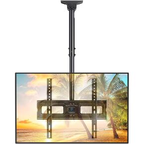 PERLESMITH Ceiling TV Mount for 26-65 inch Flat Screen Displays, Max VESA 400x400mm, Hanging Adjustable Ceiling TV Bracket Fits Most LCD LED OLED 4K TVs, Pole Ceiling Mount Holds up to 110lbs, PSCM2 in Kuwait