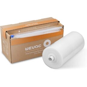 Wevac Vacuum Sealer Bags for Food, 11"x150' Roll, Fits Food Saver Machines | Roll Keeper with Cutter, BPA free, Commercial Grade, Heavy Duty, Freezer Safe, Sous Vide, Storage, Meal Prep, Meat, Fish,Soup in Saudi Arabia