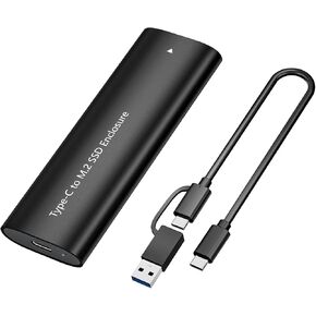 M.2 NVME Enclosure, Tool-Free USB 3.2 Gen 2 (10 Gbps) to NVME Adapter with Heat Sink, 10Gbps Speed, Plug and Play, 16TB Expansion, with C-C to A Cable in Saudi Arabia
