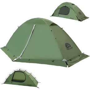 1/2 Person 4 Season Backpacking Tent, Lightweight Waterproof Winter Tent | One/Two Person, Cold Weather Tent, PU5000, Easy Setup, Windproof, Camping Hiking for Single/Two Man by Underwood Aggregator in Saudi Arabia