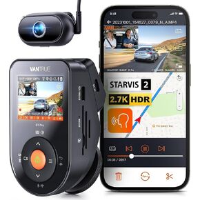 Vantrue S1 Pro DMS 2.7K Dash Cam Front and Inside, STARVIS 2 AI Dash Camera in Saudi Arabia
