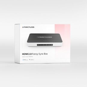 Fancyleds 2.0 Fancy Sync Box Streaming Media Player TV LED إضاءة خلفية متزامنة مع HDMI 2.0، 4K 60 هرتز، إضاءة محيطة RGB للأفلام والألعاب (لأجهزة التلفاز من 56 بوصة إلى 65 بوصة) in Kuwait