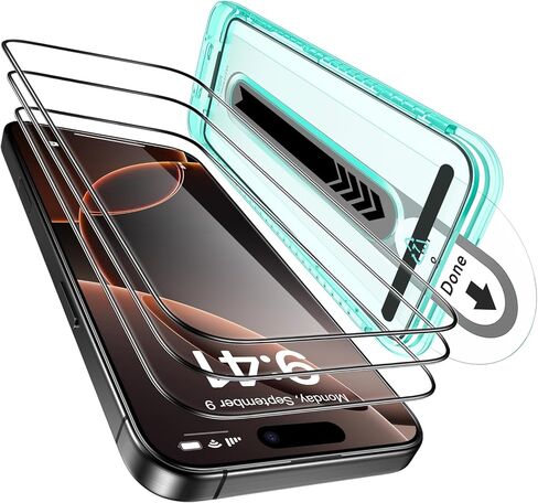 ESR 3 Pack for iPhone 16 Pro Screen Protector, FlawlessFit Tray in Saudi Arabia