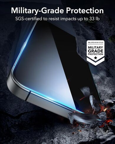 ESR 3 Pack for iPhone 16 Pro Screen Protector, FlawlessFit Tray in Saudi Arabia