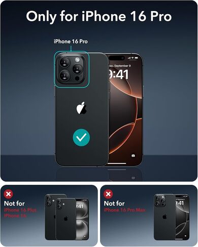 ESR 3 Pack for iPhone 16 Pro Screen Protector, FlawlessFit Tray in Saudi Arabia