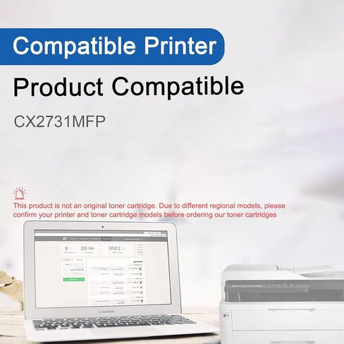 CX2731 Toner Cartridges Compatible for OKI CX2731 High Yield Replacement Toner Cartridge for OKI Data CX2731MFP Printers Combo Pack in Saudi Arabia