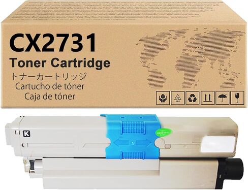 CX2731 Toner Cartridges Compatible for OKI CX2731 High Yield Replacement Toner Cartridge for OKI Data CX2731MFP Printers Combo Pack in Kuwait