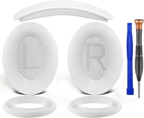 SOULWIT Replacement Kit for Bose QC35/QC35 ii - Black | Ear Pads Cushions+Headband+Silicone Sweat Cover for (QuietComfort35 & Quiet Comfort35 ii) Headphones in Kuwait