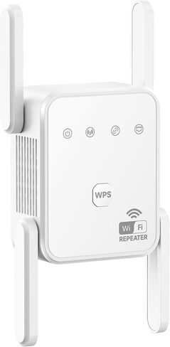 معزز إشارة موسع WiFi بسرعة 1200 ميجابت في الثانية 5 جيجا هرتز/2.4 جيجا هرتز للمنزل | يغطي مساحة تصل إلى 3600 قدم مربع، ويدعم 80 جهازًا، ومجهز بمنفذ إيثرنت لوضع AP و4 هوائيات in Kuwait