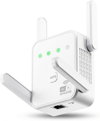 معزز إشارة موسع WiFi ثنائي النطاق بسرعة 1200 ميجا بت في الثانية يغطي مساحة تصل إلى 3600 قدم مربع | ثنائي النطاق 5 جيجا هرتز/2.4 جيجا هرتز | يدعم 80 جهاز | مزود بمنفذ إيثرنت لوضع AP و4 هوائيات in Kuwait